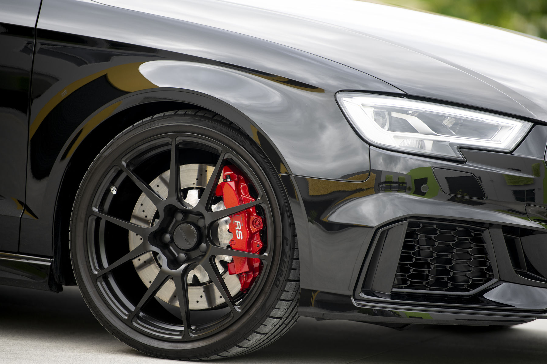 2018 Audi RS 3 | Dave Dessent's Audi RS3 on Forgeline One Piece Forged Monoblock GA1R Open Lug Wheels