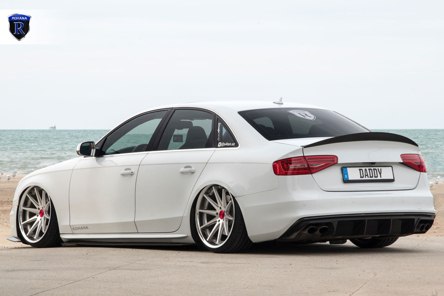 2016 Audi A4 | White Audi A4 - Rear Angled Shot