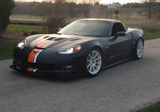 Randy Johnson's D&Z Customs C6 Corvette Z06 on Forgeline One Piece Forged Monoblock GTD1 5-Lug Wheels