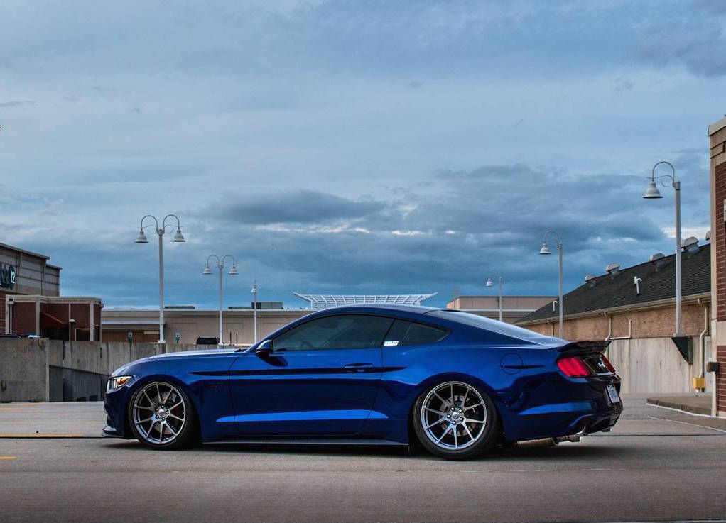 2015 Ford Mustang | Derek Ninowski's Bagged 2015 S550 Ford Mustang GT on Forgeline One Piece Forged Monoblock GA1R Wheels