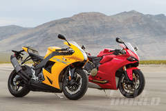 Ducati 1199 Panigale vs. EBR 1190RX – Superbike Comparison Test 