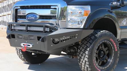 2011- Up Honey Badger Front Bumper w/Winch mount