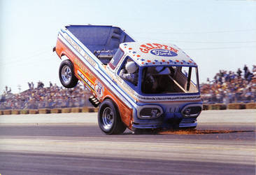 1965 Ford  | Back Up Pick up Fiery Wheelie