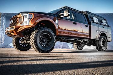 2020 Ford F-350 | 2020 Ford F-350 Crew Cab XLT FX4 by BDS Suspension - low front 3/4