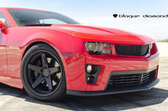 2013 Chevy Camaro Fitted With 22 Inch BD-21’s in Full Matte Black With Chrome SS Lip