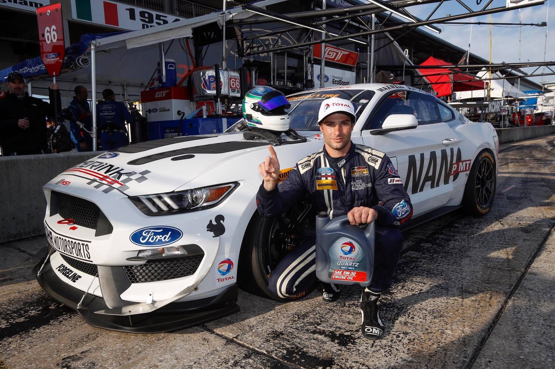2017 Ford Mustang | Jade Buford on the Pole at Sebring in the #60 Kohr Motorsportsord Mustang GT4 on Forgeline One Piece Forged Monoblock GS1R Wheels