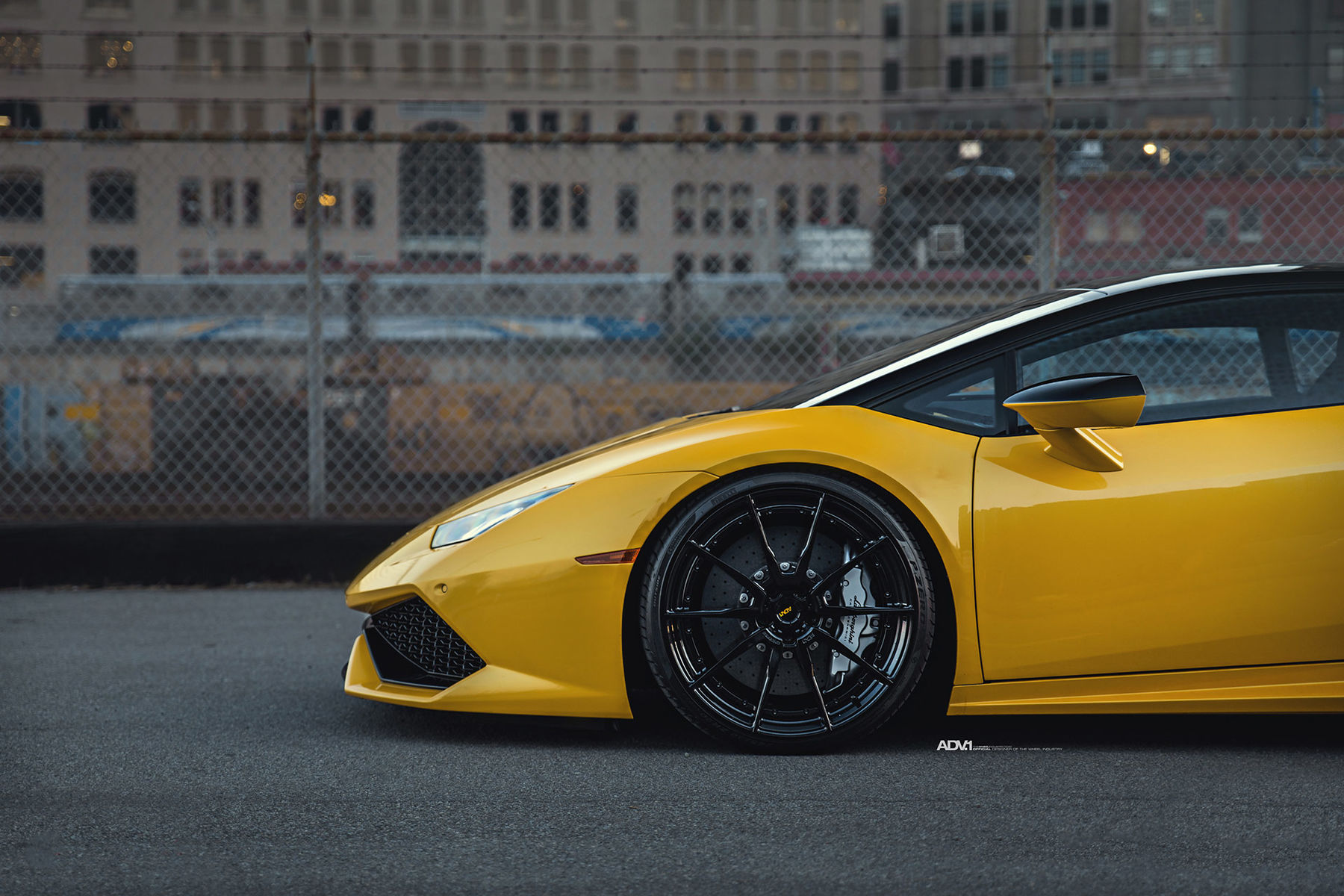 Lamborghini Huracan | Yellow Lamborghini Huracan LP610-4 - ADV.1 ADV10 M.V2 CS Series Gloss Black Wheels
