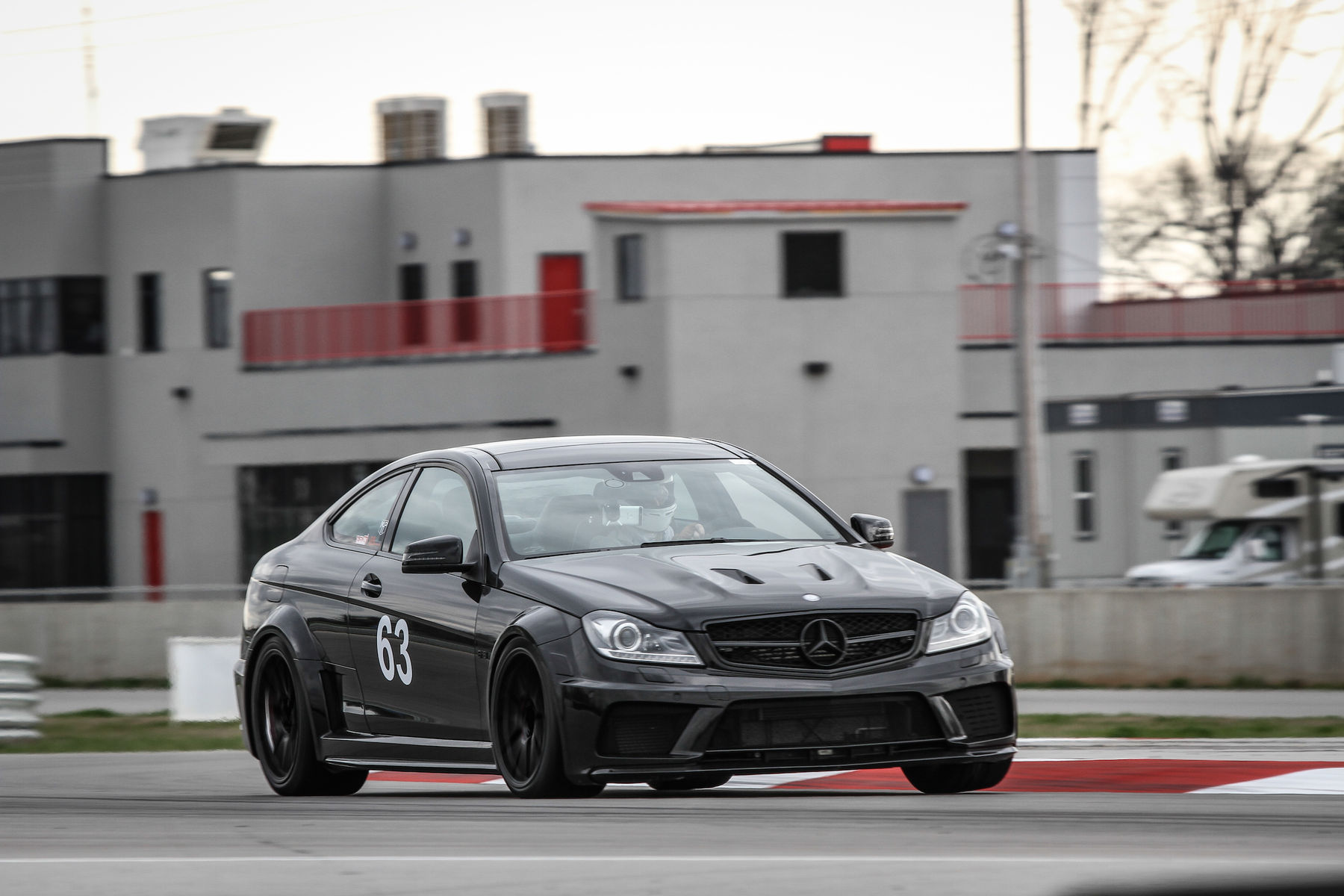 2014 Mercedes-Benz C63 AMG | Bernhard Weber's Mercedes AMG C63 Coupe on Forgeline One Piece Forged Monoblock GA1R Open Lug Cap Edition Wheels