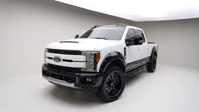 2017 Ford F-250 Super Duty 4x2 Lariat Crew Cab by Airdesign USA - Angled Shot #FordSEMA