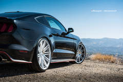 2015 Ford Mustang Fitted With 22 Inch BD-2’s in Silver With Polished Face