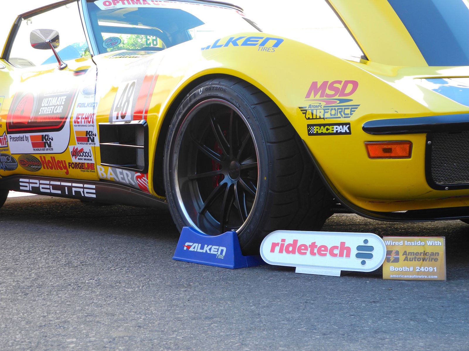 1972 Chevrolet Corvette | RideTech's 48 Hour Corvette at the 2015 SEMA Show on Forgeline GT3C Concave Wheels