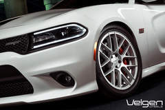 Dodge Charger SRT8 on Velgen Wheels VMB7 Matte Silver 20x9 & 20x10.5