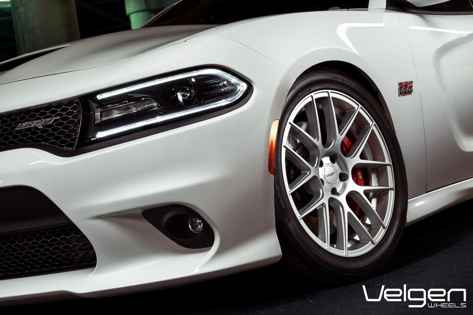 2016 Dodge Charger | Dodge Charger SRT8 on Velgen Wheels VMB7 Matte Silver 20x9 & 20x10.5