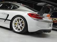 SpeedSport Tuning Porsche Cayman on Forgeline GA1R Open Lug Wheels