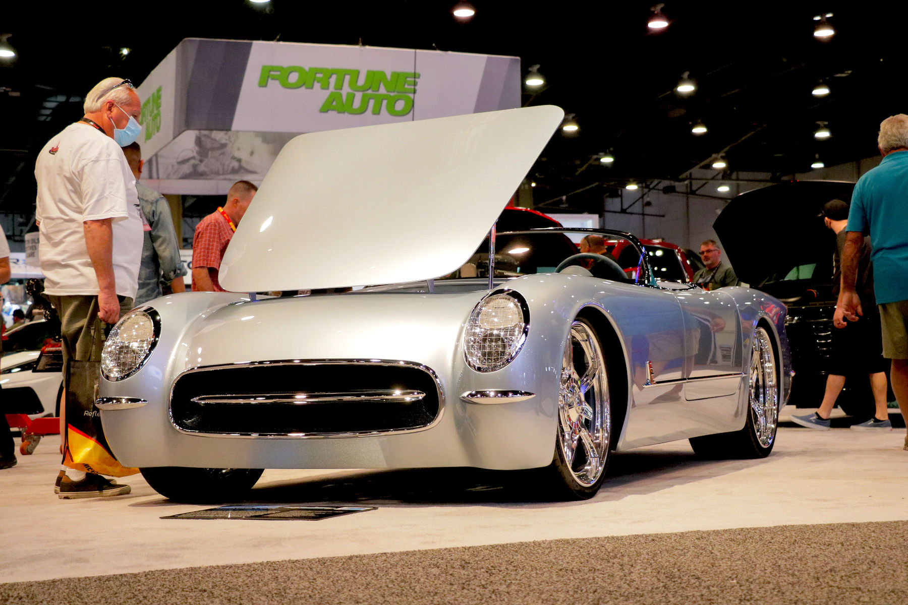 1953 Chevrolet Corvette | Kindig-It Design “CF1” 1953 Chevrolet Corvette on Forgeline Forged Three Piece Custom One-Off Wheels