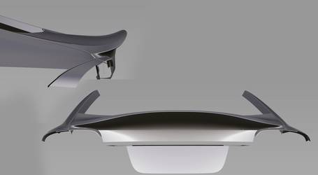 S60 GT Rear Carbon Fiber Spoiler