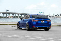 Lexus GS350 F-Sport on Velgen Wheels Classic5 Matte Gunmetal  20x9 & 20x10.5