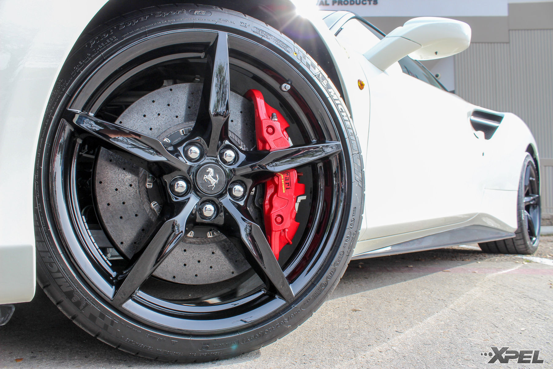 2016 Ferrari 488 GTB | White Ferrari 488 GTB protected with XPEL ULTIMATE