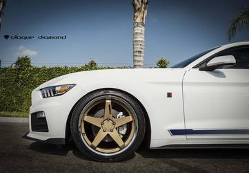 2015 Ford Mustang | 2015 Ford Mustang Roush Fitted With 20 Inch BD-21’s in Bronze with Chrome SS Lip