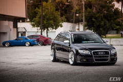Black Audi S4 Avant Wagon - CCW Classic Polished 3 Piece Wheels