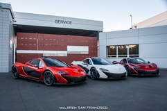 3 McLaren P1s @ McLaren San Francisco