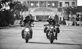 Fist Bump Biker Style