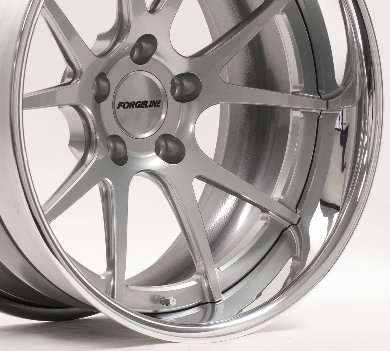 | Forgeline GA3C Concave Wheel in Hyper Silver Powder Coat