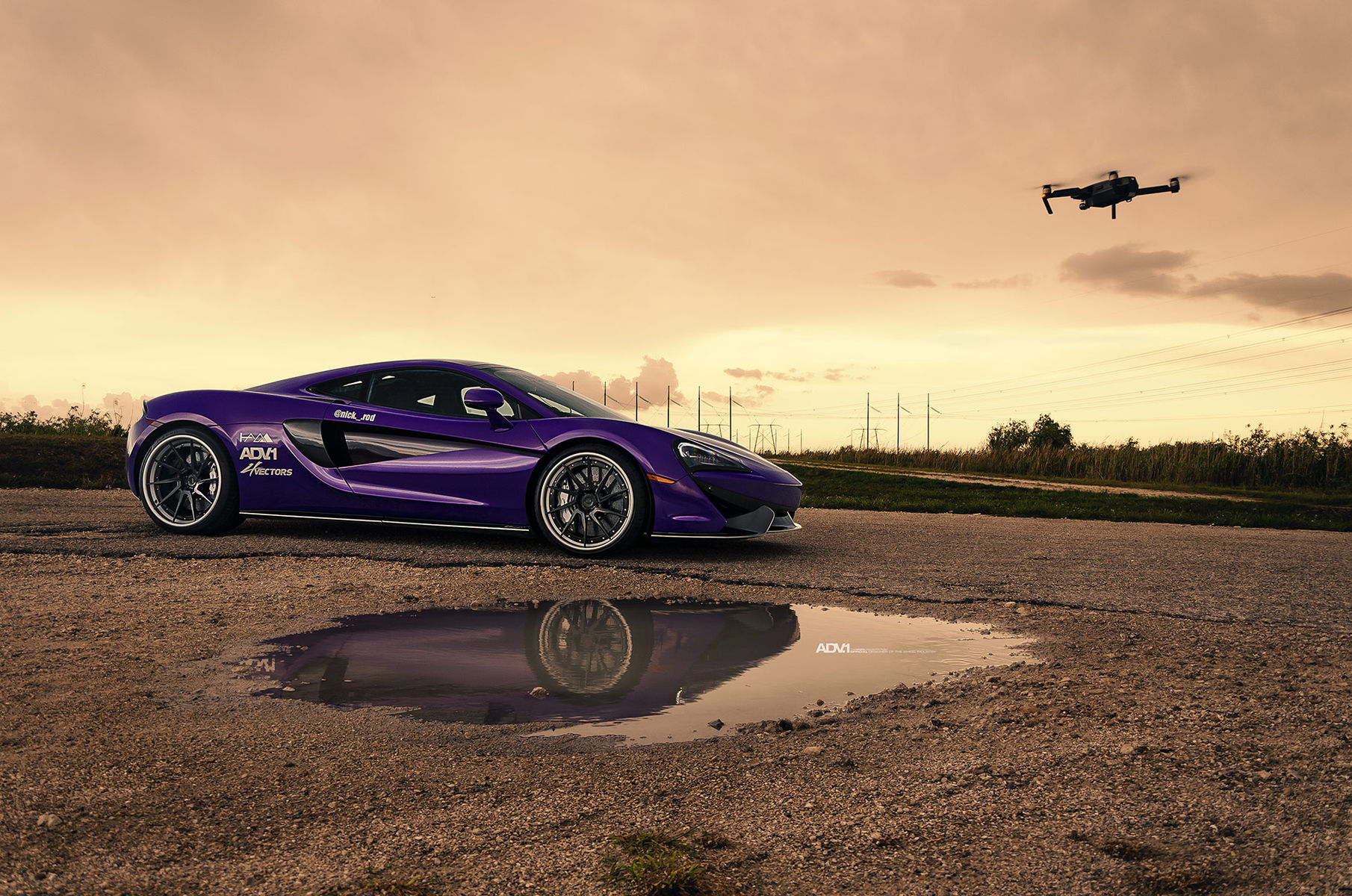 McLaren 570S | Purple McLaren 570S - ADV.1 Directional ADV10R Track Spec CS Series Wheels