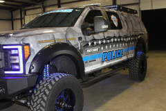 2017 Ford F-350 Super Duty 4x4 XL Crew Cab “MBX350 Matchbox Police” by Skyjacker Suspensions - Wheelwell Lights