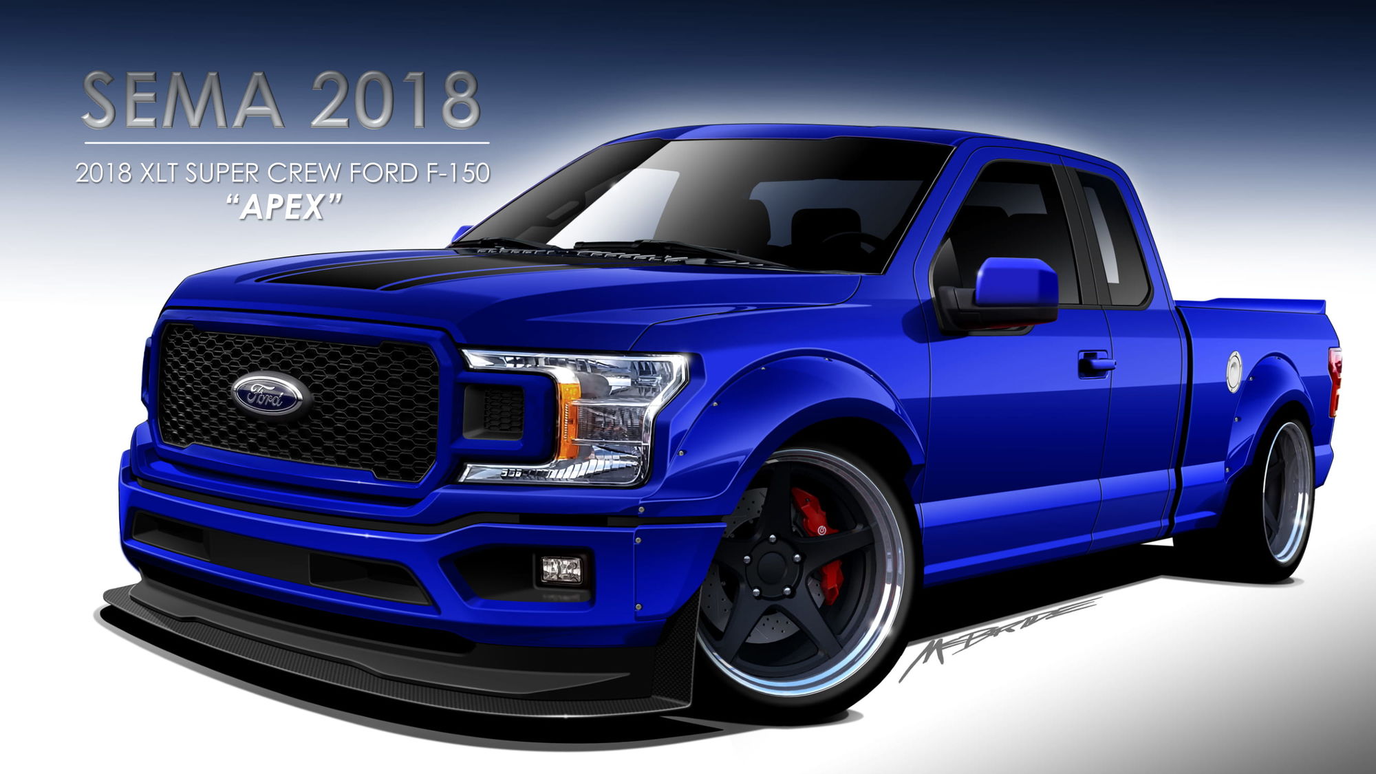 2018 Ford F-150 | 2018 Ford F-150 4x2 SuperCab by ZB Southern Ground/Kurt Busch - Rendering FordSEMA