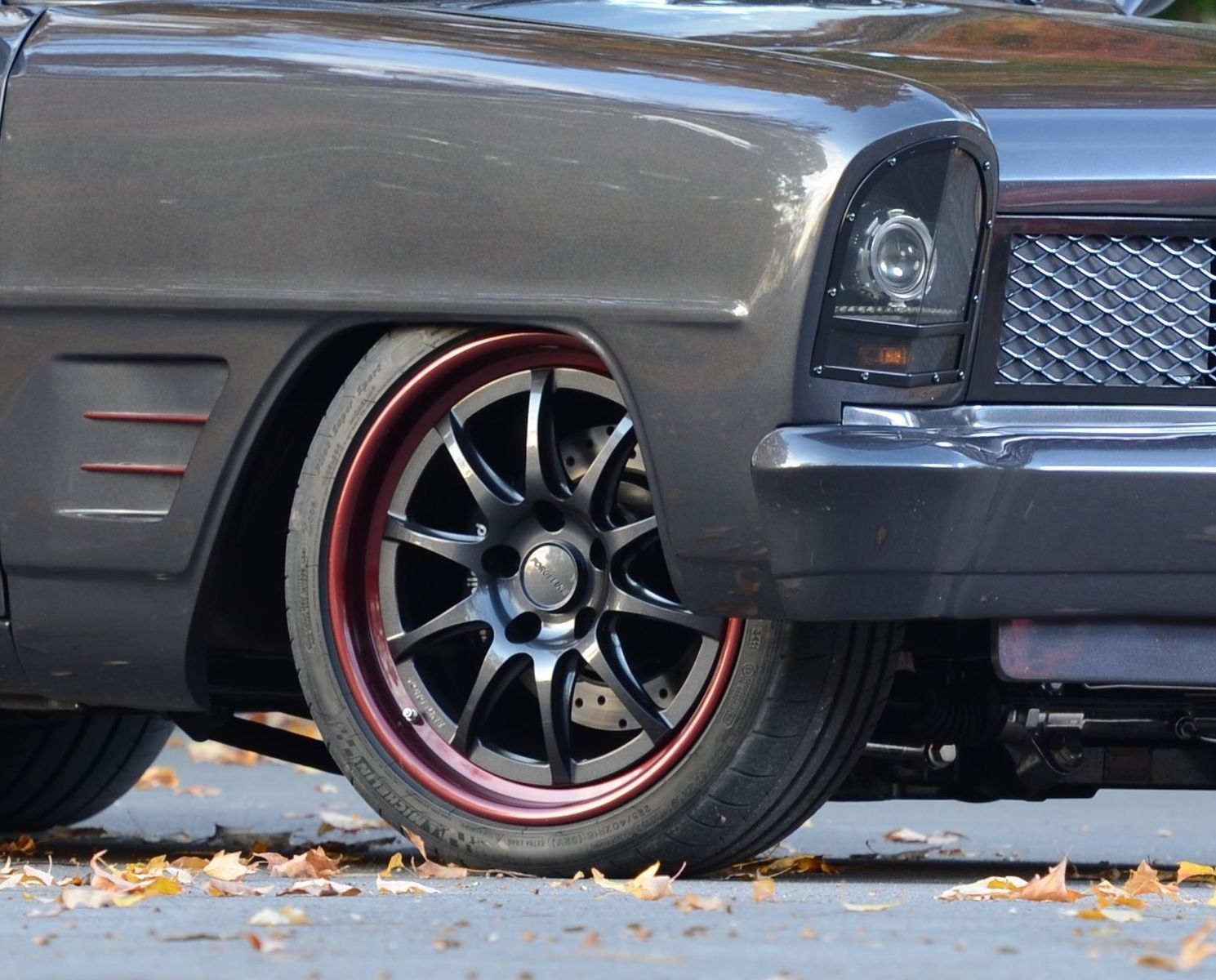 1967 Chevrolet Nova | John Sutton's '67 Chevy Nova on Forgeline GZ3 Wheels - Passenger Side Wheel - Close Up Wheel Shot