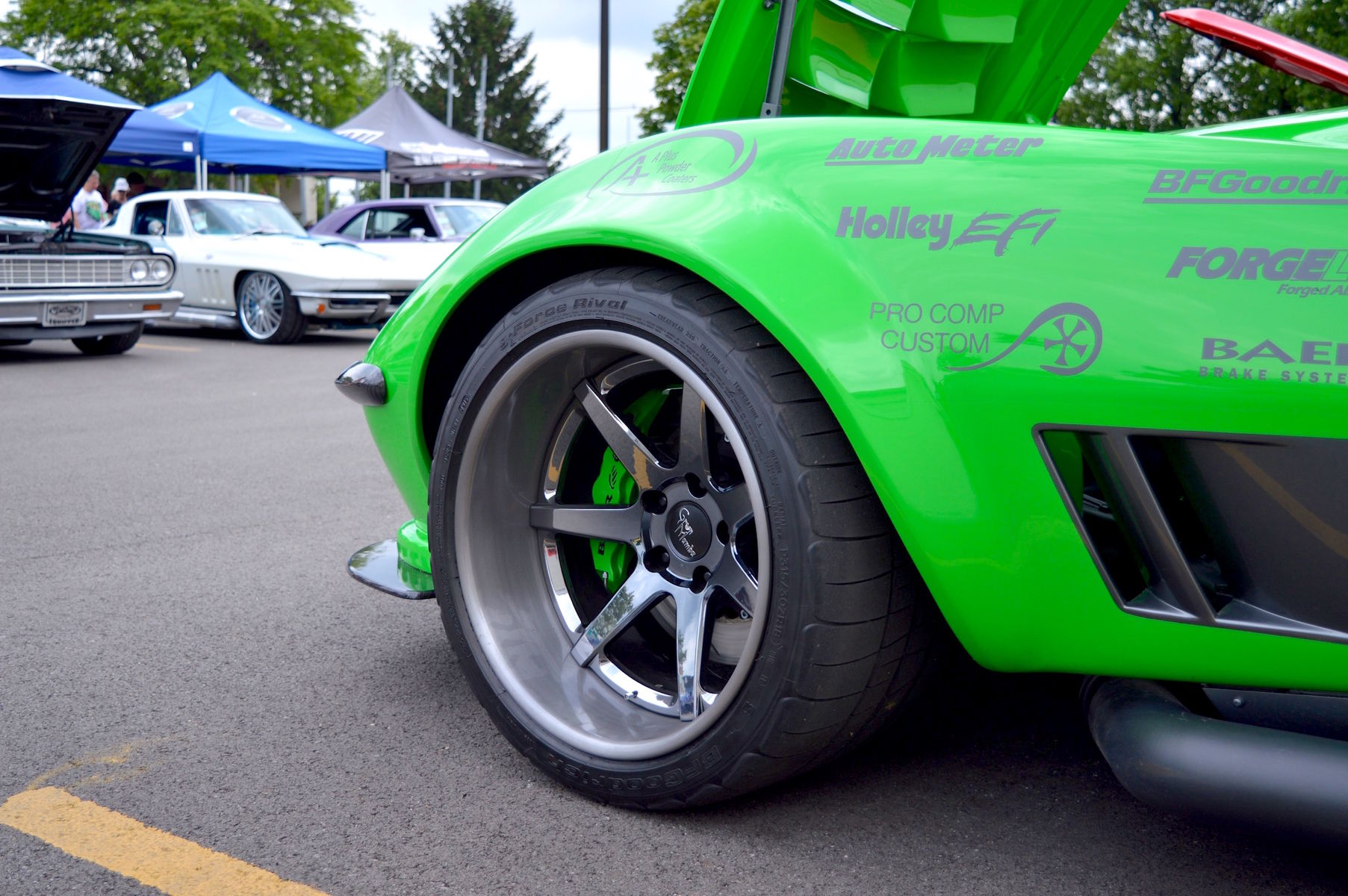 1968 Chevrolet Corvette | Bob Bertelsen Wins at Goodguys Raleigh in the “Green Mamba” Corvette on Forgeline CV3C Wheels