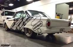 Aaron Kaufman's '63 Ford Falcon on Forgeline GW3 Wheels - Rear Angled Shot