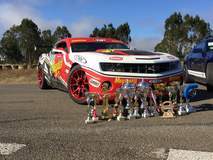 Javier Ayelli's Time Attack Camaro SSX on Forgeline One Piece Forged Monoblock GA1R Open Lug Wheels