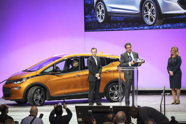 2017 Chevrolet  | 2017 Chevy Bolt on Stage at NAVTOY Awards at 2017 NAIAS