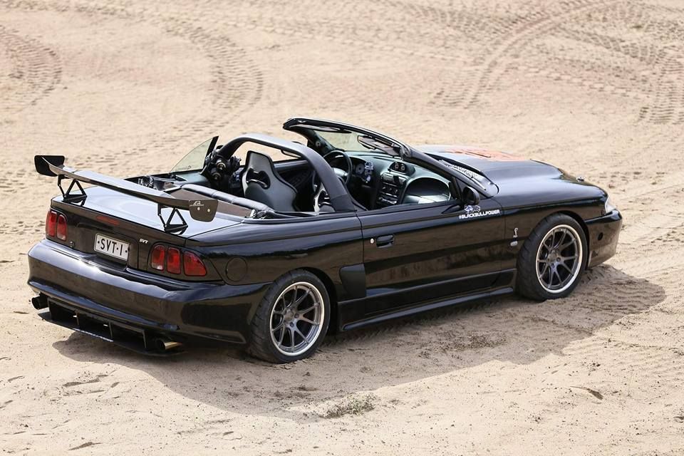 1996 Ford Mustang SVT Cobra | Mika Kosola's Mustang Cobra SVT Convertible on Forgeline GA3C Concave Wheels
