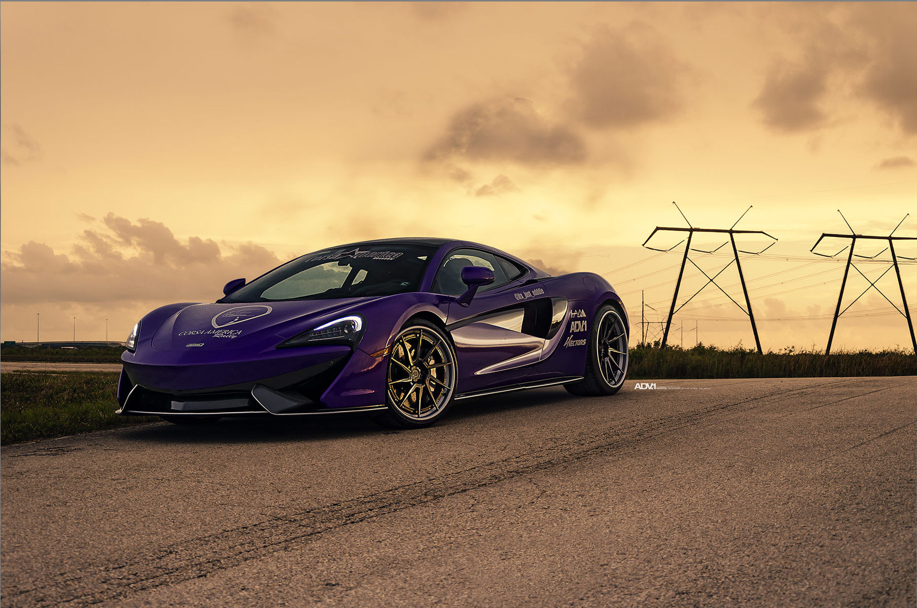 McLaren 570S | Purple McLaren 570S - ADV.1 Directional ADV10R Track Spec CS Series Wheels