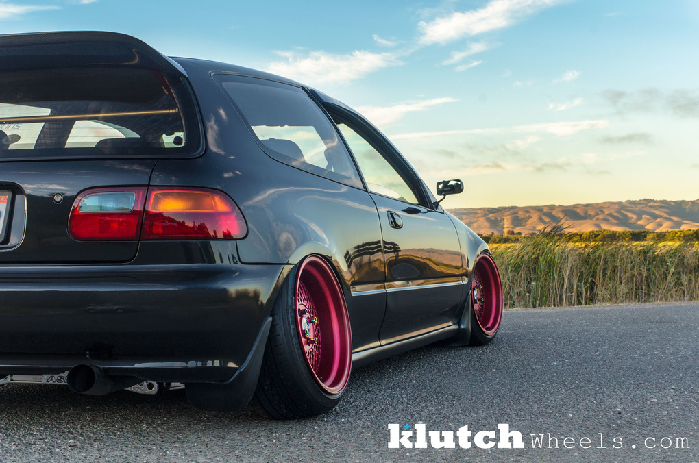 1994 Honda Civic | '94 Honda Civic Si on Custom Red Klutch SL-1's