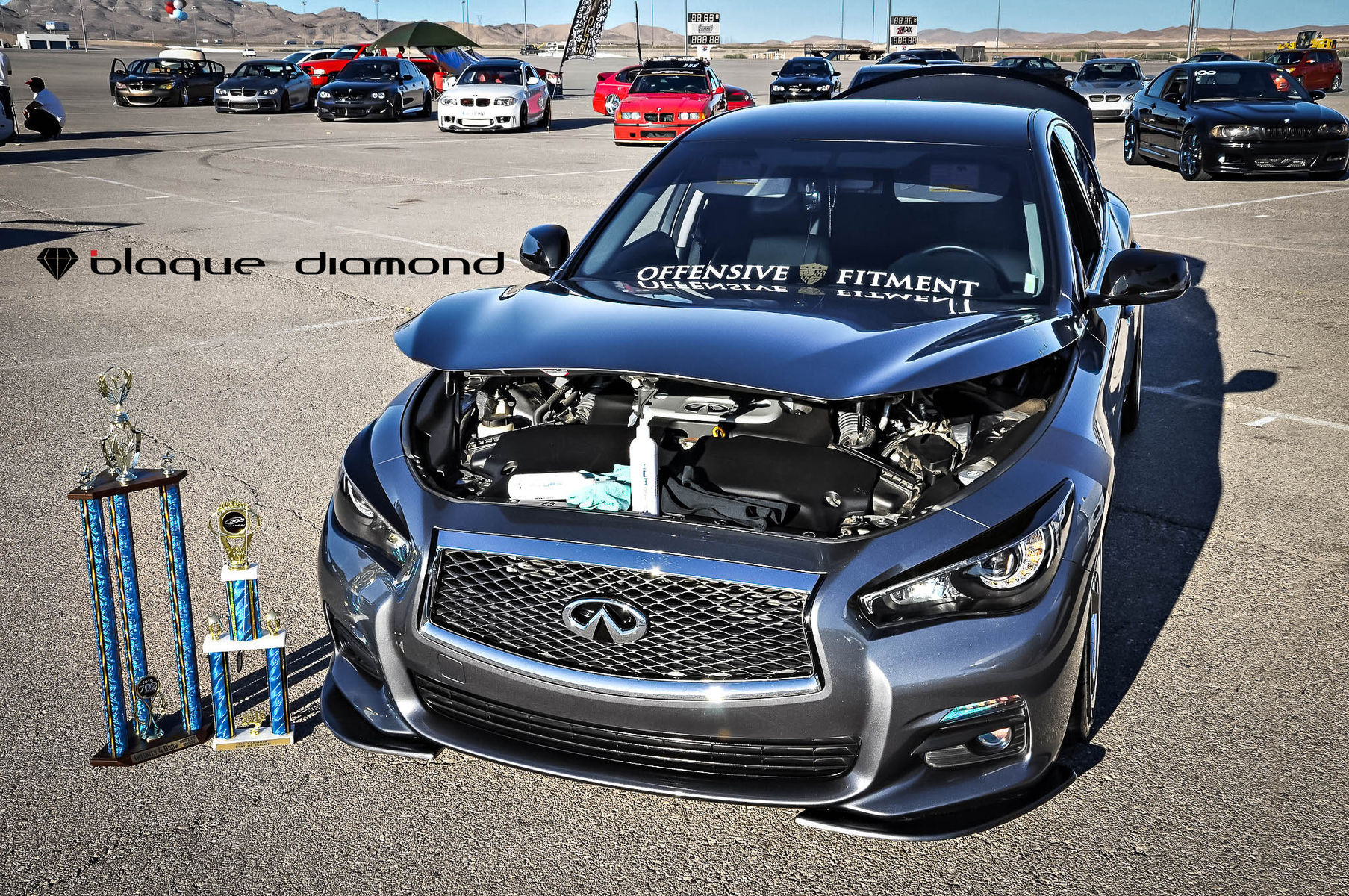 2016 Infiniti Q50 | 2016 Infiniti Q50 Attends Street Driven Tour Fitted With 20 Inch BD-21’s in Bronze w Chrome SS Lip