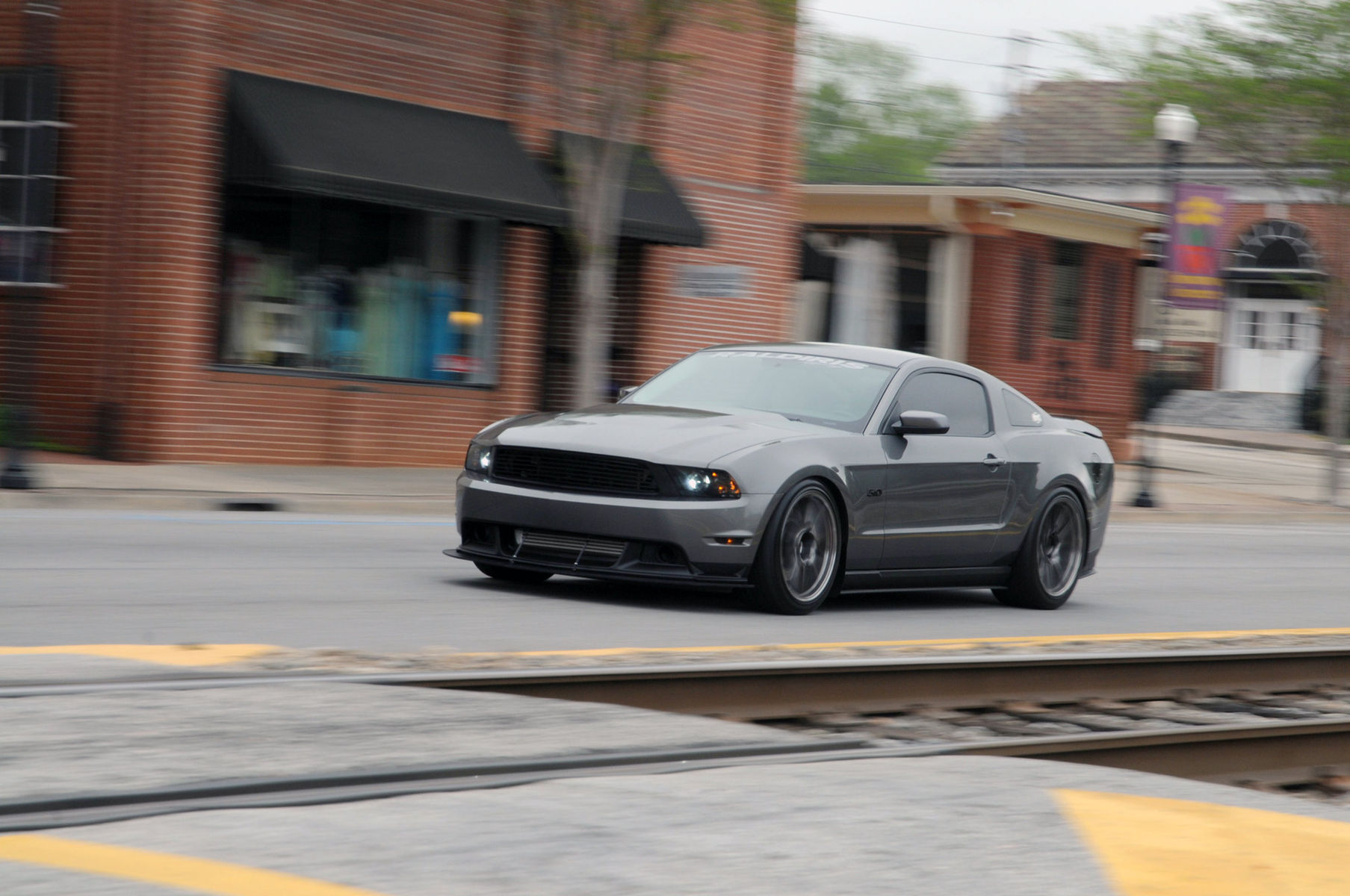 2011 Ford Mustang | Sharad Raldris' S197 Mustang GT on Forgeline One Piece Forged Monoblock GA1R Open Lug Wheels