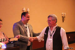 Eric Keller congratulating the winner!