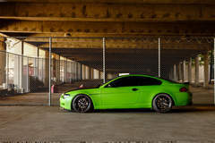 Green BMW 6 Series - Driver Side Profile