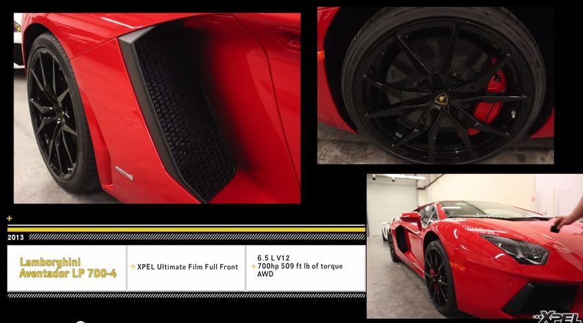 2013 Lamborghini Aventador | 2013 Lamborghini Aventador gets protected with XPEL Ultimate Self Healing Paint Protection Film