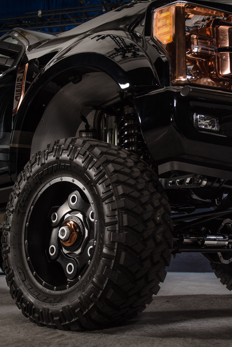 2017 Ford F-250 | 2017 Ford F250 Super Duty 4x4 Lariat Crew Cab “Shockzilla” by Fabtech - Dominant Wheels  #FordSEMA