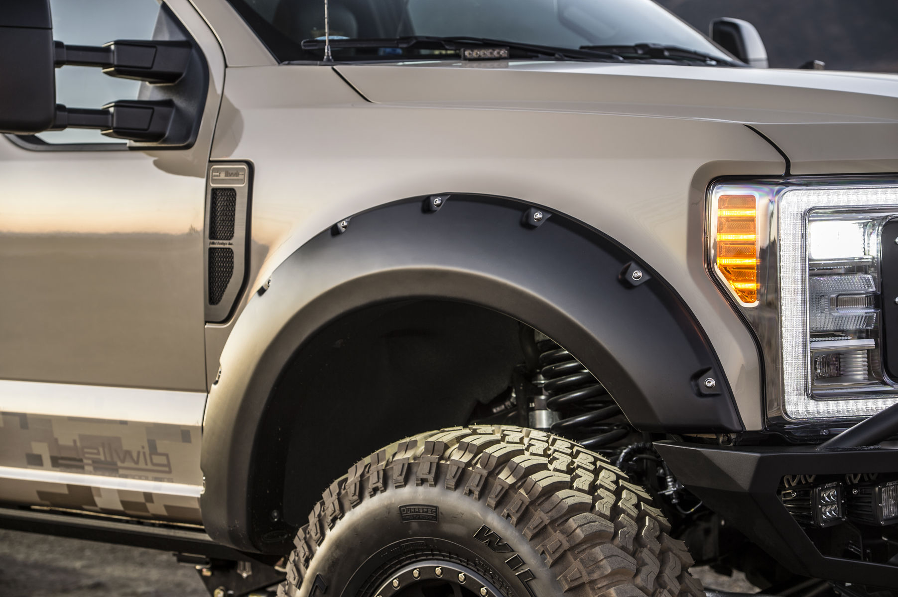 2017 Ford F-350 Super Duty | 2017 Ford Super Duty F-350 Lariat by Hellwig Suspension Products - Custom BASF Paint Pattern FordSEMA