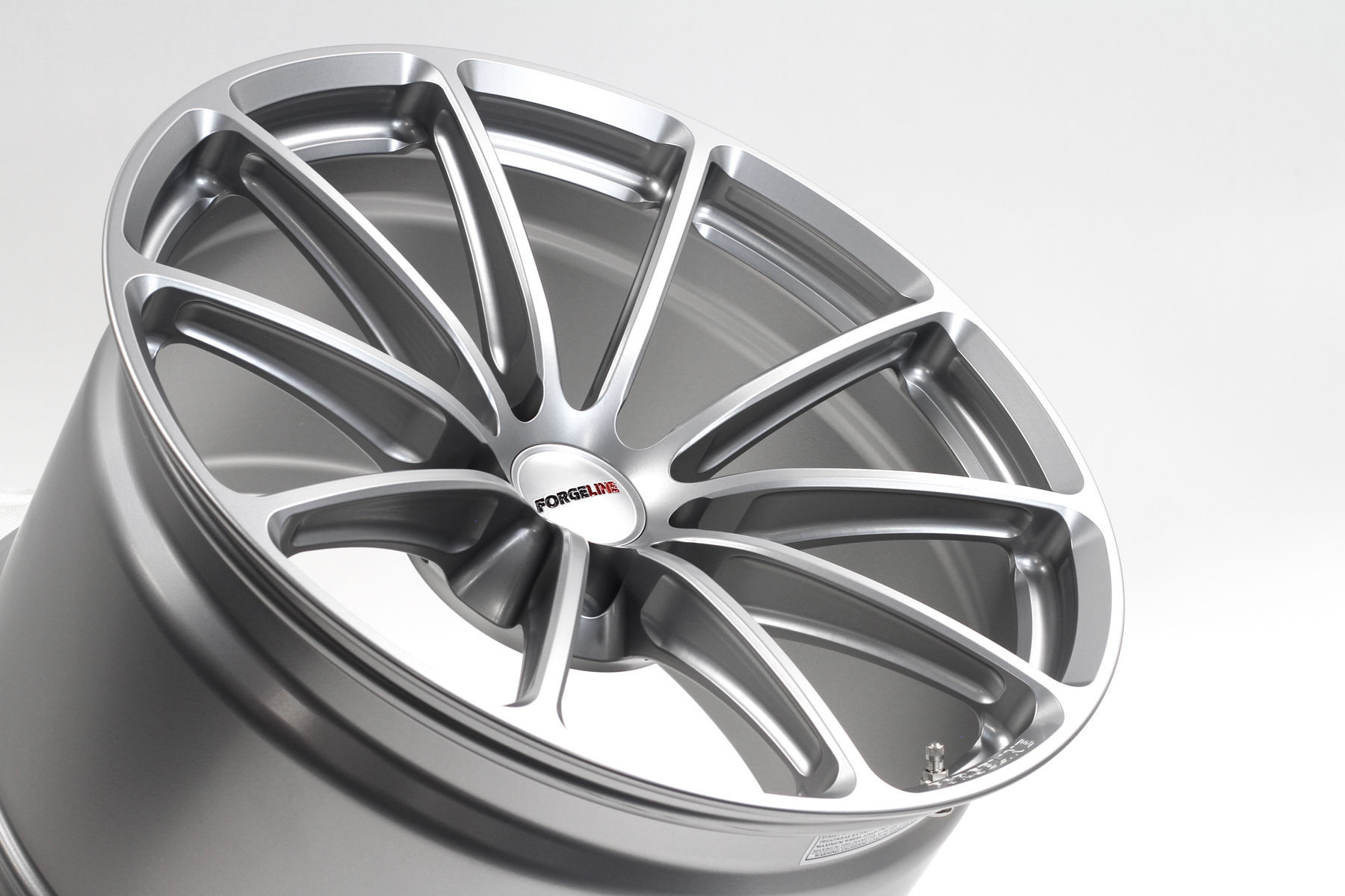 | Forgeline One Piece Forged Monoblock GT1 5-Lug in Satin Hyper Silver