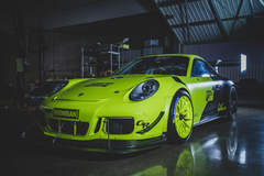 BBi Autosport's 900HP Porsche GT3 Cup PPIHC Racecar on Forgeline One Piece Forged Monoblock GTD1 Wheels