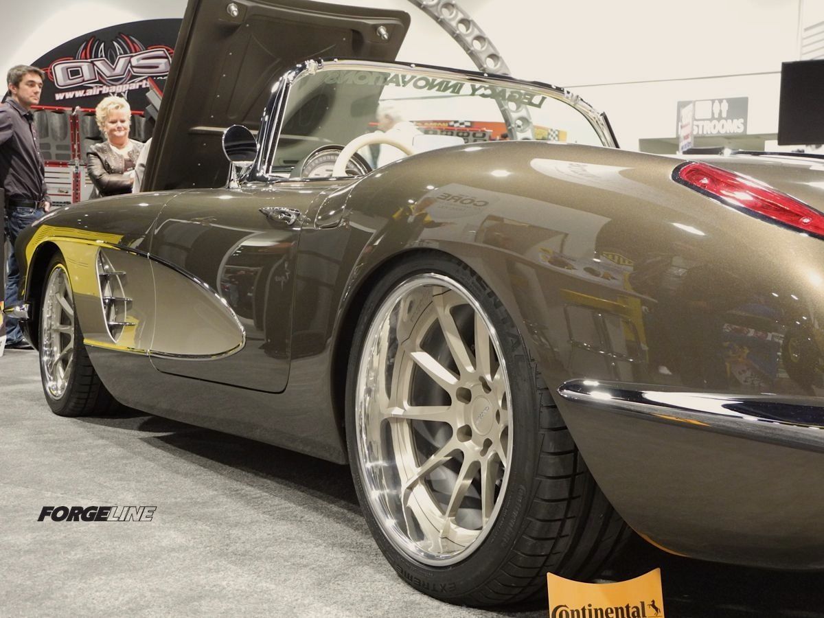1958 Chevrolet Corvette | Legacy Innovations '58 Corvette Roadster on Forgeline RB3C Wheels