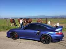 Matte Blue Porsche