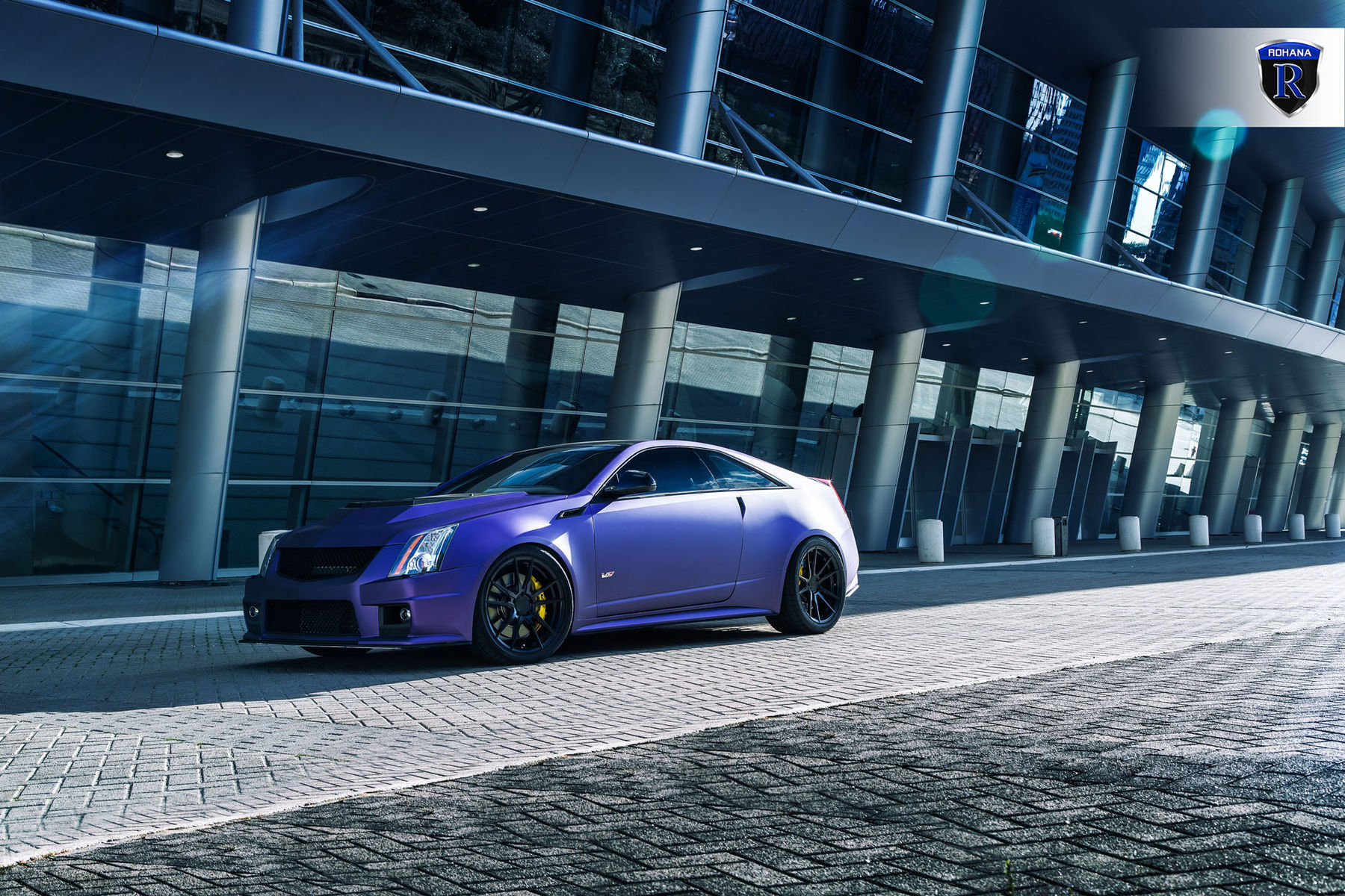 2016 Cadillac CTS-V Coupe | Matte Purple Cadillac CTS-V - Front Angle
